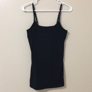 Motherhood nursing black cami